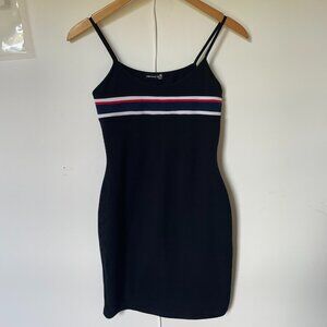 Y2K black sporty tank dress, size S